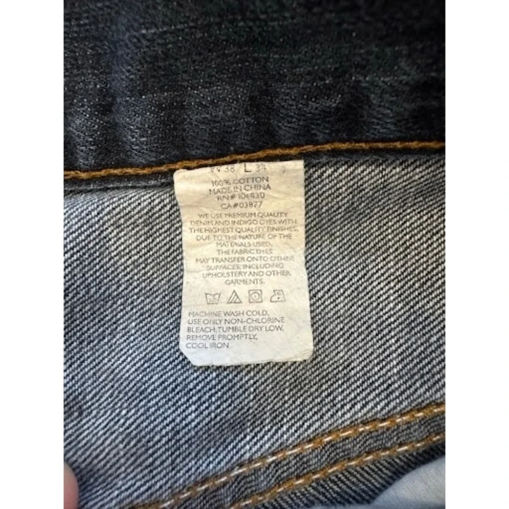 Rocawear Denim Company Mens Jeans 38x34 Dark Wash Regular Fit Straight Blue